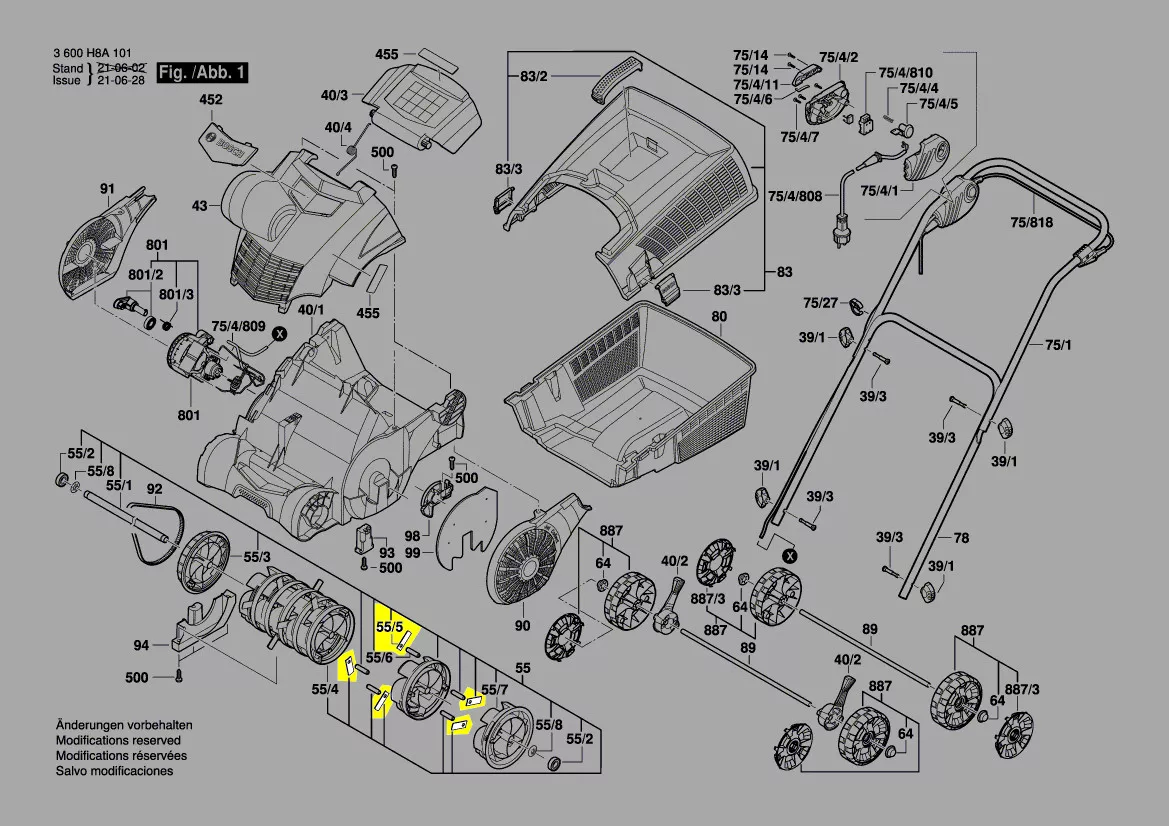 couteau réf. F 016 F05 728 pour UniversalVerticutt 1100 Bosch